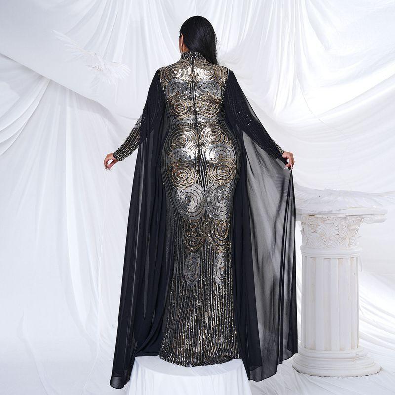 Damen Plus Size Abendkleid Geburtstagsparty Kleid 4XL