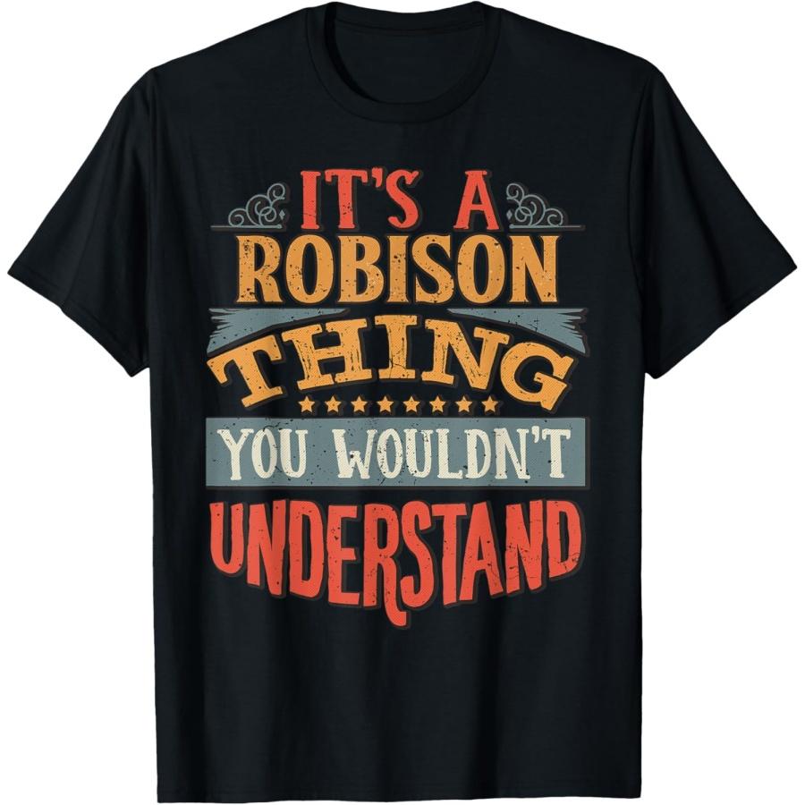 Robison Name T-Shirt XXXXXL чёрный