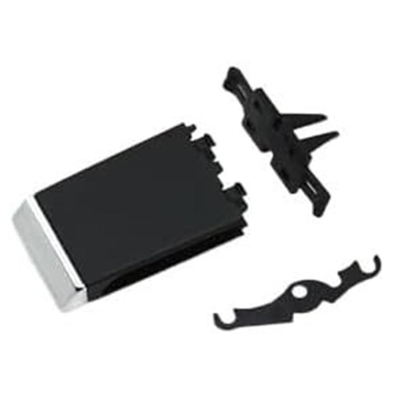 670011357 Front Vent Outlet Tab Clip Slider For Maserati 2013- Black Silver ABS PC Interior Trim Replacement Part