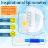 Incentive Spirometer,Breathing Exercise Device for Lungs,Deep Breathing Trainer for Children and Adults,5000ml Capacity Measurement with Flow