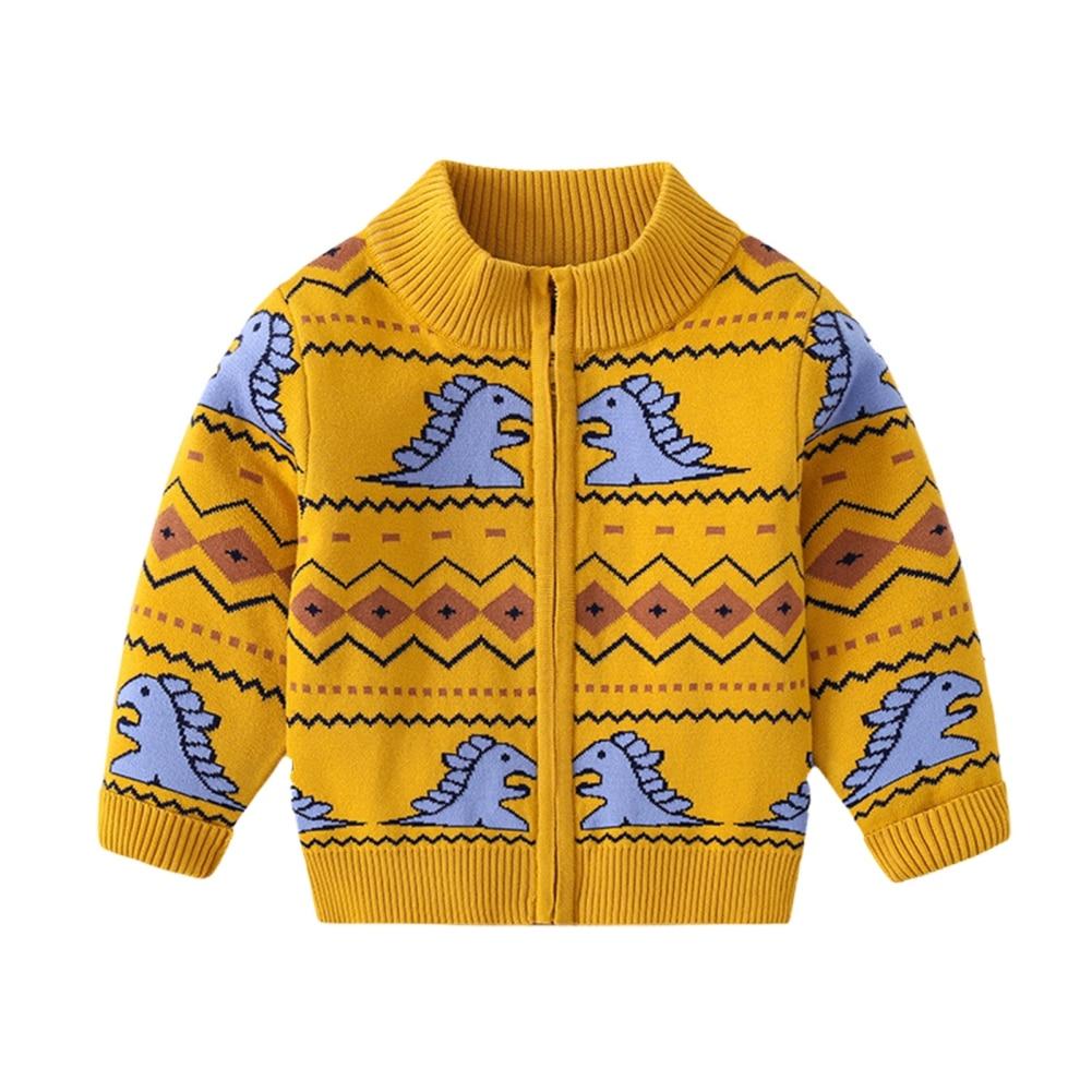 Children's Knitted Cardigan Long Sleeve Sweater Jacket Casual Outerwear