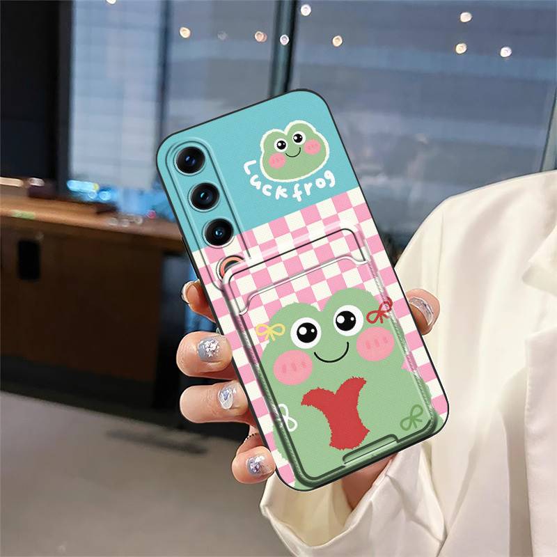 Back Cover Shockproof Phone Case For Meizu 21 Pro Card bag Waterproof TPU Cartoon Anti-dust Full wrap Anti-knock Cute