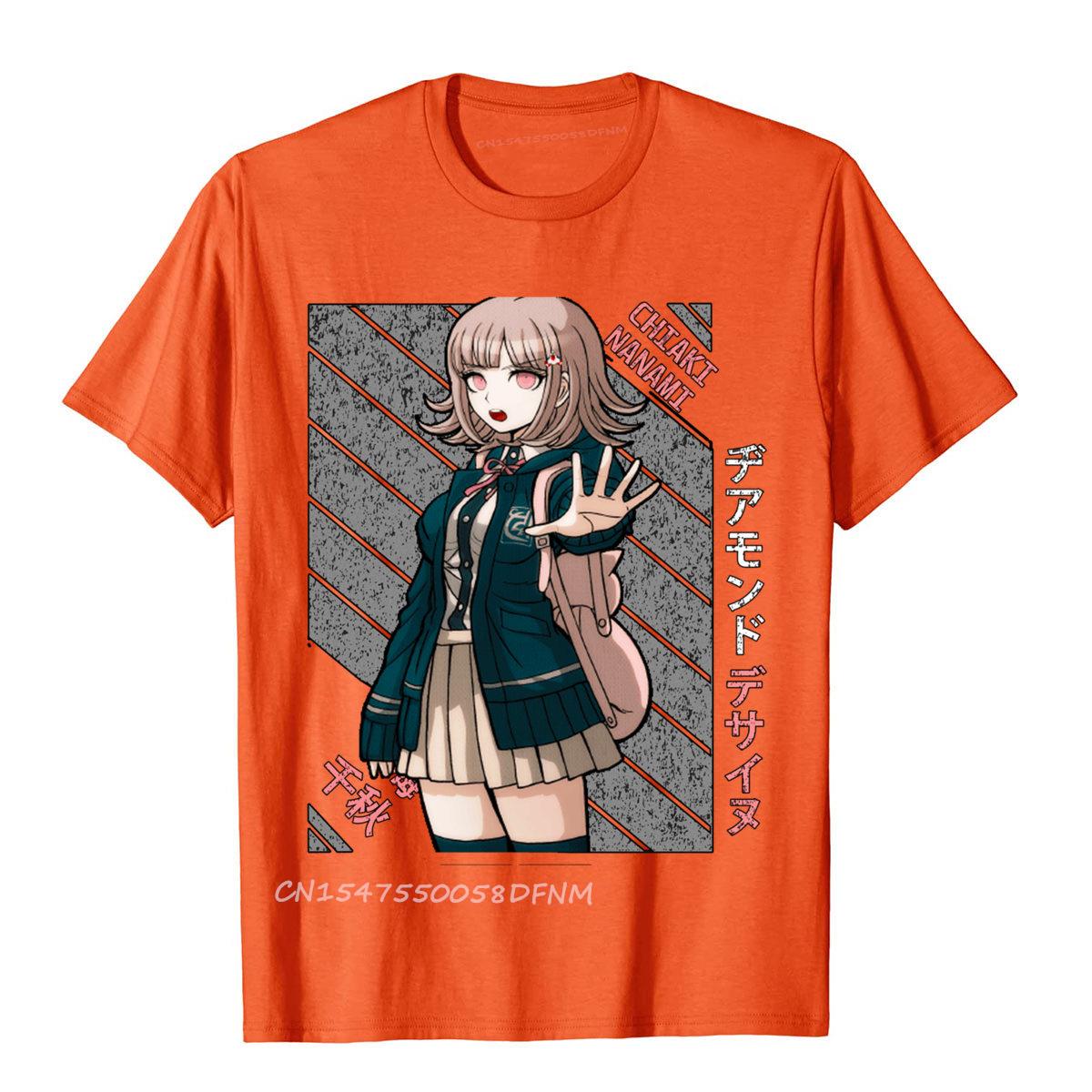 

Chiaki Nanami Super Danganronpa Group Premium Cotton Mens Tees Printed On Prevailing T Shirt Camisas Hombre 4XL