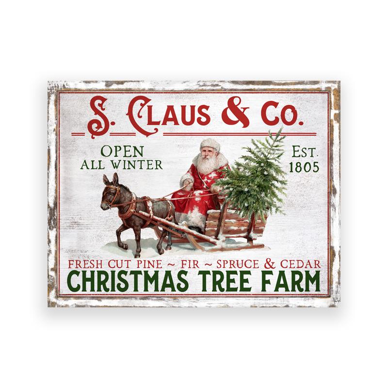 Kitchen Christmas Wall Art Print Hot Chocolate, Candyland Express, Gingerbread Bakery Sign Poster Vintage Canvas Painting Decor