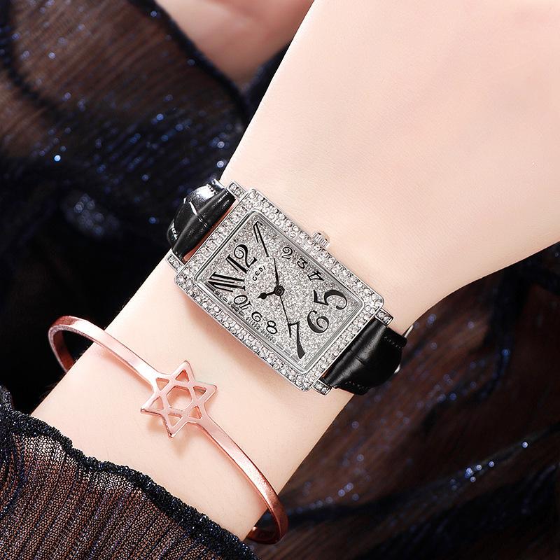 Diamond Belt Watch Women'S Square Retro Trendy Wrist Watch Women'S Watch