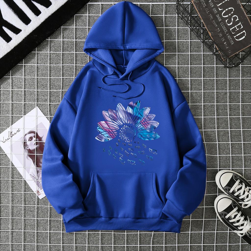 Winter Women's Hoodie High Street Unisex style Double Pockets Sweatshirts Outerwear Women's Clothing