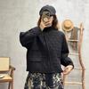 Damen Baumwolljacke im koreanischen Stil mit Stehkragen, Herbst/Winter 2025, Lockerer Schnitt, Gefüttert, Verdickt, Chinesischer Stil, 36556