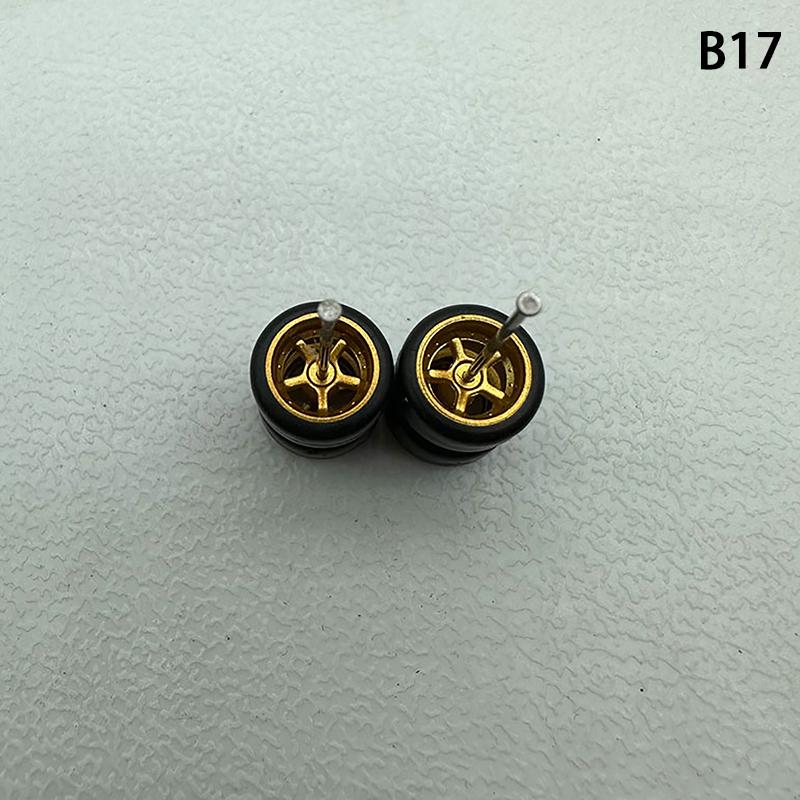 Yenilikçi Abs Temel Modifiye Parçalar Araç Oyuncak Hotwheels Tomica Mini Gt İçin 1 Set 1/64 Model Araba Lastikleri Kauçuk Lastikli