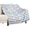 Monorail Rainbow Throw Blanket Decorative Sofa Warm Halloween Summer Beddings Blankets