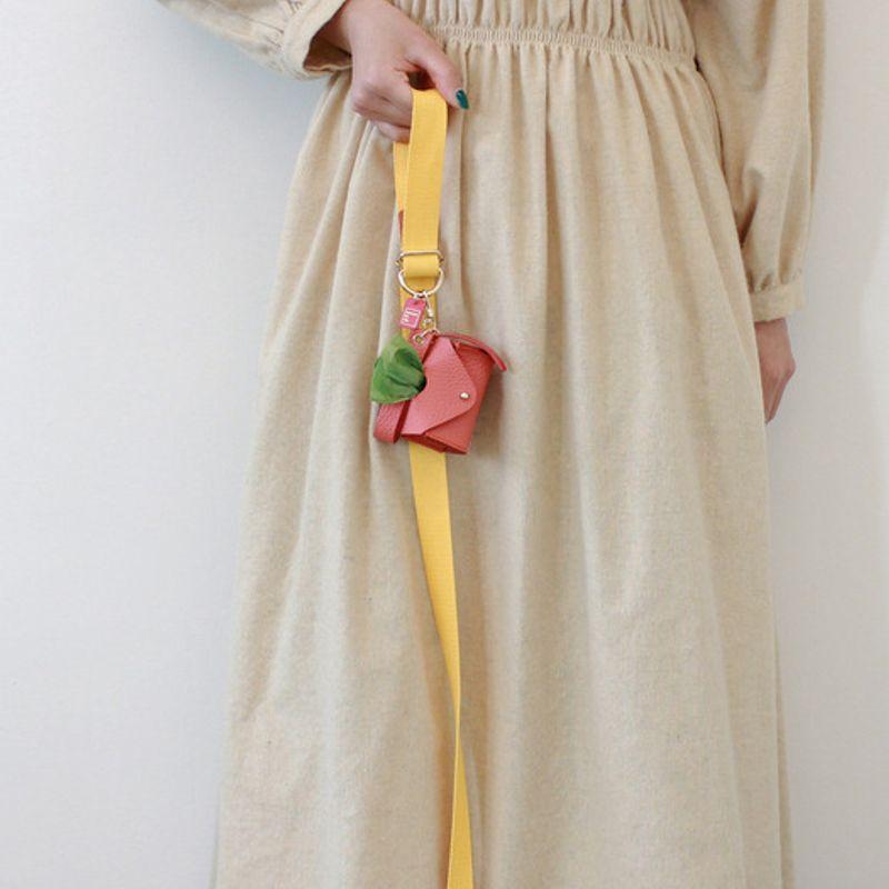 MAISON DE MIU 4-Way Leash Yellow/Coral
