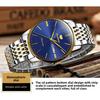 JIN SHI DUN Automatic Mechanical Watch, Fashionable Thin Waterproof Watch for Men