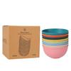 Wheat Straw Dinnerware Set Eco-friendly Safety Plates Cups Bowels Home Party Tableware Set Outdoor Camp Candy Colour Gift
