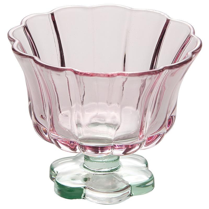 Chinese Petal Dessert Cup Oatmeal Milk Glass Juice Cups Coffee Mugs Drinking Whisky Cocktail Glasses Drinkware Barware Tableware