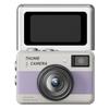 Portable Small Camera 4K Retro Tiny Camera with 1.47in 180 Flip Screen for Travel Recording Birthday Gift for Friends
