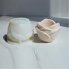 Rose Shaped Pot Home Garden Desktop Decoration Vase Silicone Moulds X3UC