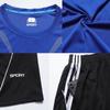 Men's Summer Sports T-Shirt & Black Shorts Fitness Set