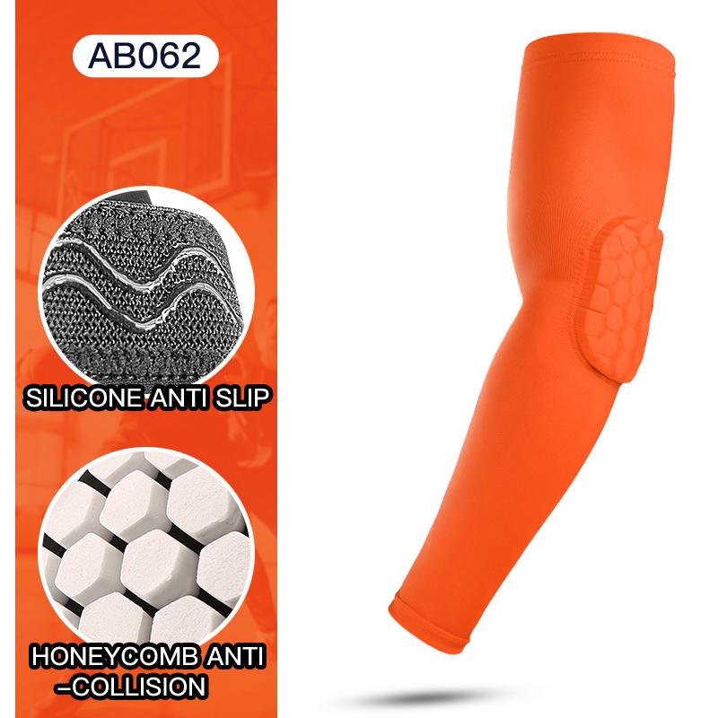 1Pc Sports Elbow Protection Honeycomb Anti-Collision Pressure Protection Arm Sleeve Basketball Cycling Fitness Protective Gear