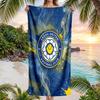 Asciugamano da Spiaggia Leeds United Football Morbido Microfibra Asciugamano Estivo Asciugatura Rapida Assorbente per Spiaggia Piscina Viaggio