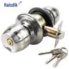 Haisidick Stainless Steel Bedroom Ball Door Lock with Key