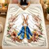 Pătură de flanelă Peter Rabbit Pătură caldă moale pentru canapea pat interior cameră de zi