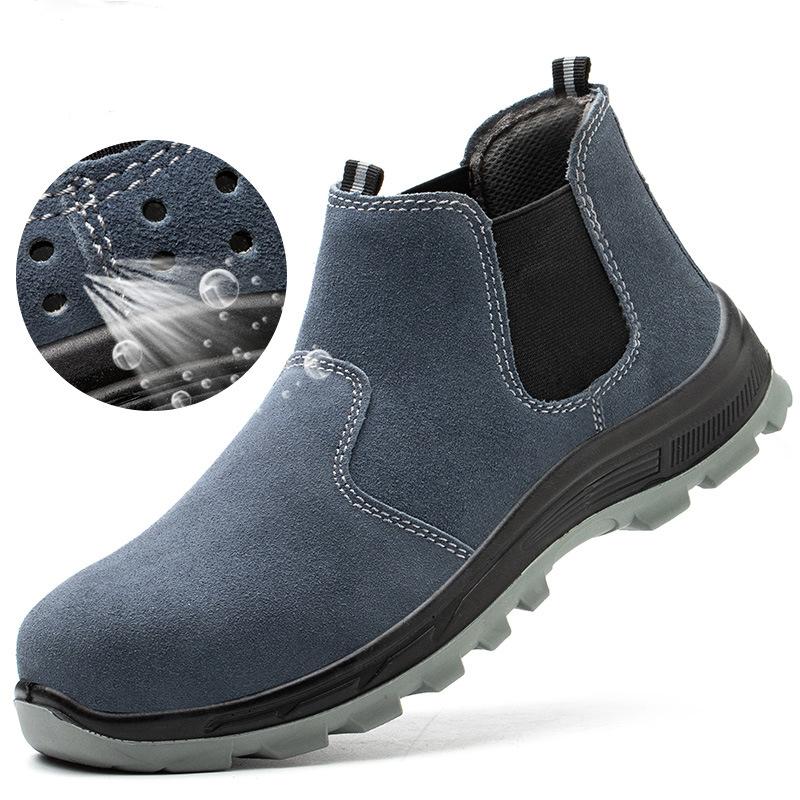 Male Anti scald welding shoes Anti-smash Safety Shoes Anti puncture Work Shoes Protection Boots Steel Toe Indestructible shoes
