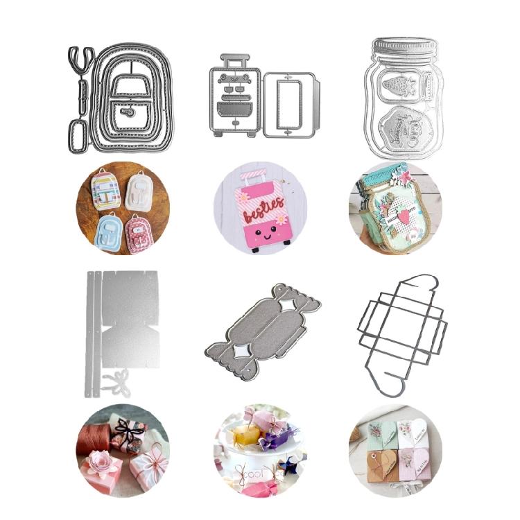 Metal Cutting Dies Backpack Box Scrapbooking Stencil Card Embossing DIY Photo