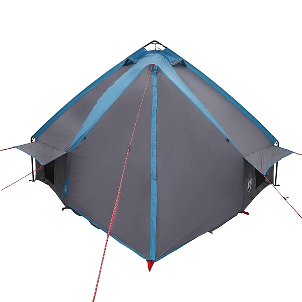 Teepee Tent for 6 Persons Blue and Gray 431 x 366 x 185 cm