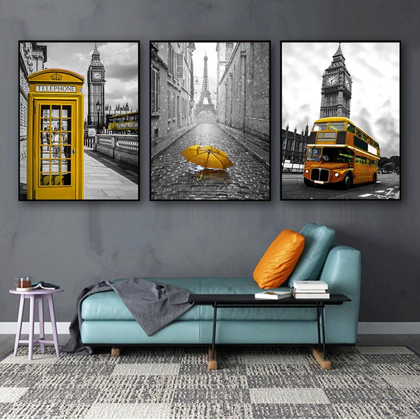 Canvas Print City London Paris Landscape Nordic S And Prints Paintings For Living Room Wall Art Decorative Pictures