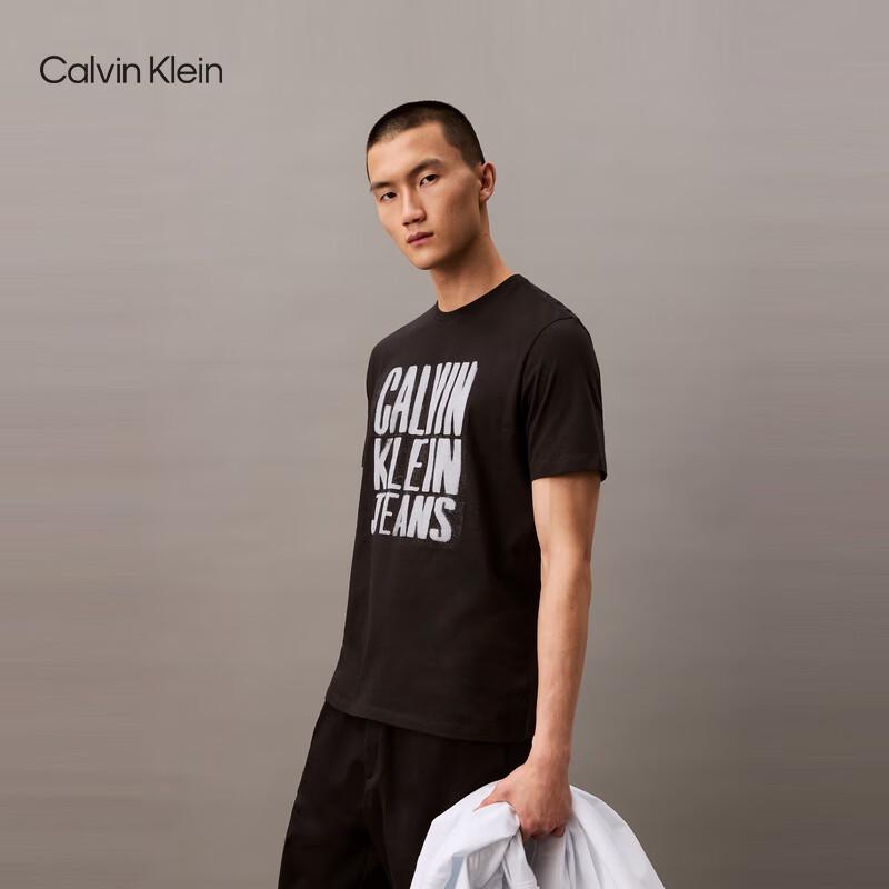 Calvin Klein Jeans Unisex CK Print Cotton Knit T-Shirt