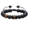 Black Diamond & Tiger Eye Beaded Adjustable Couple Bracelet - Men's Jewelry