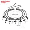 Elegant Cross Waist Chain Metal Body Chains Fashion Punk Waist Chain  Unisex