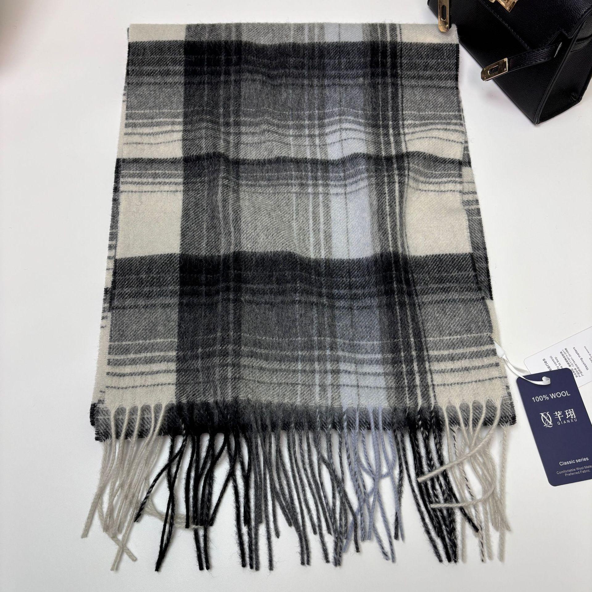 

Мужской зимний шарф из чистой шерсти 2025: Универсальный подарок для парня или отца Above 175cm