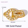 18K Gold Plated Brass Connector Clasps For Jewelry Making,Locks For Jewelry,Fasteners For Bracelets,DIY Jewelry Accessories