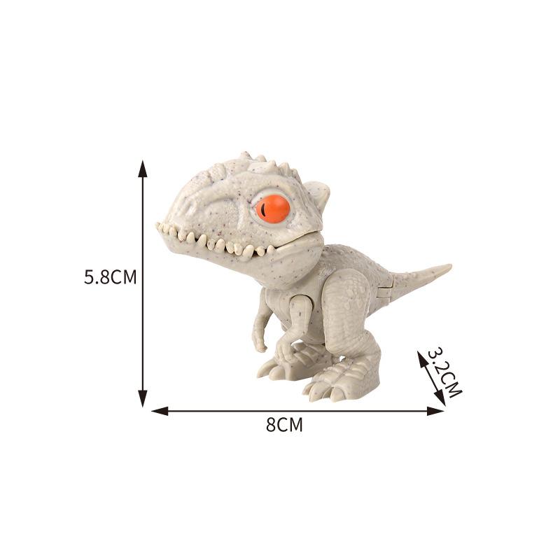 Mini Finger Dinosaur Anime Action Figures Toys Funny Simulation Dino Interactive Biting Hand Creative Tricky Tyrannosaurus Model