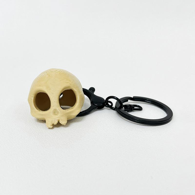 3D Printed Skull Keychain Pendant Creative Design Decoration Bag Accessories Charm  Gift