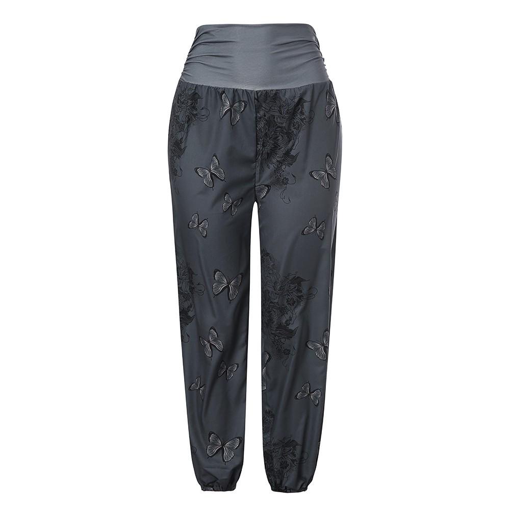 Buy STOCK TK Women Casual Print Pants Wide Leg Pants Loose Pocket