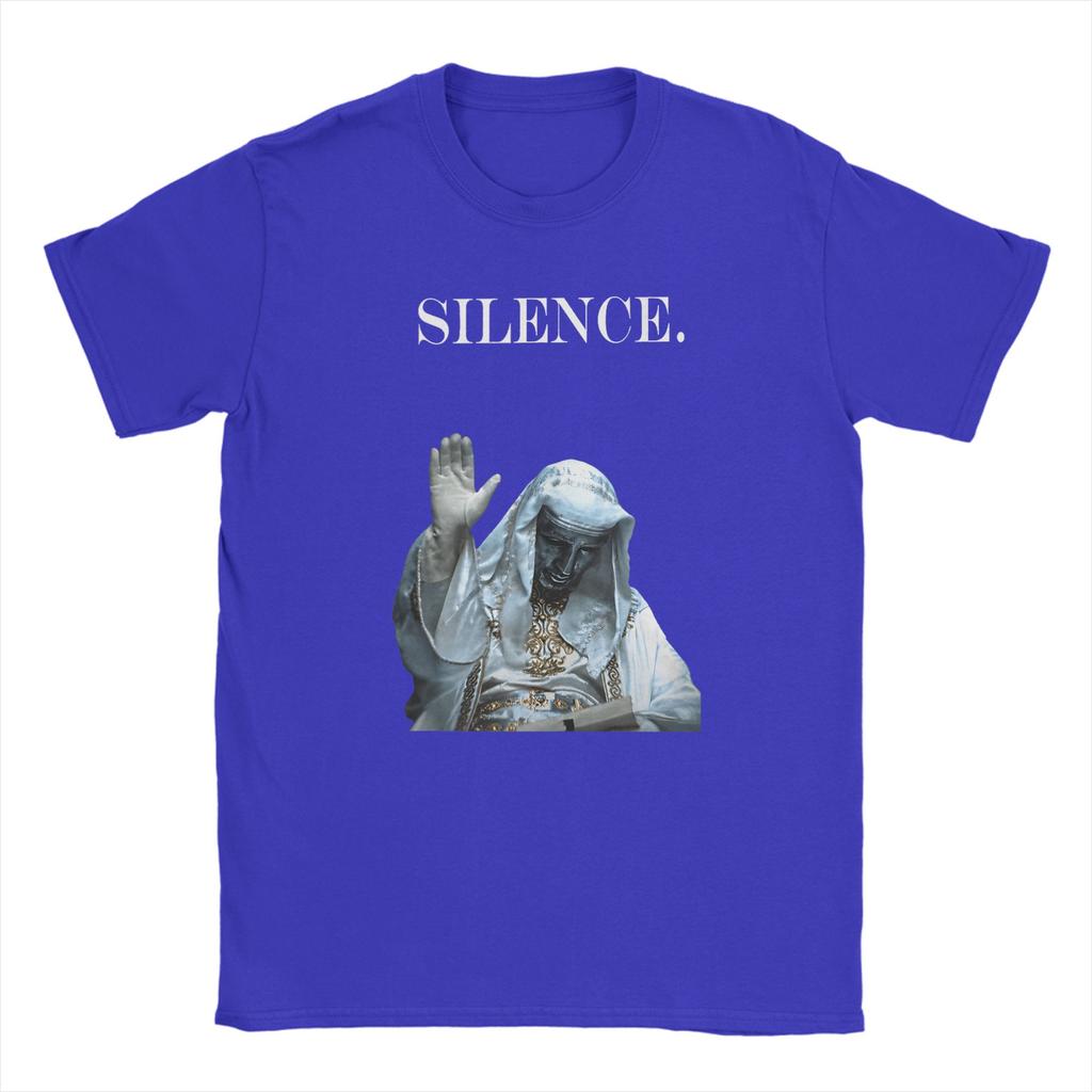 Men TShirts Silence Meme Sliver Mask King Baldwin IV Warrior Cotton Tee Shirt Short Sleeve T Shirts Round Neck Clothes Summer