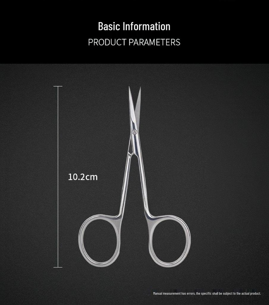 Russian S3-PRO Stainless Steel Cuticle Scissors - Professional Curved Manicure Tool & Nail Clipper Set