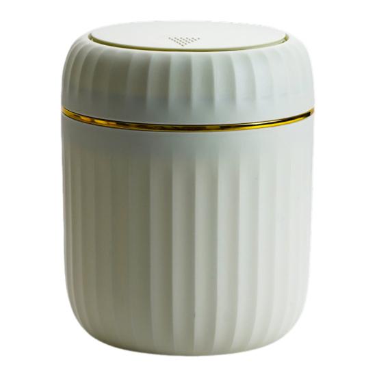 Desktop Can Non-Slip with Press-Type Lid Trash Design Compact Size Garbage