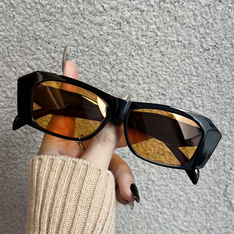 Square Sunglasses Fashion Unique Designer Men Women Cool Shade Outdoor Black White Frame Luxury Eyewear Uv400