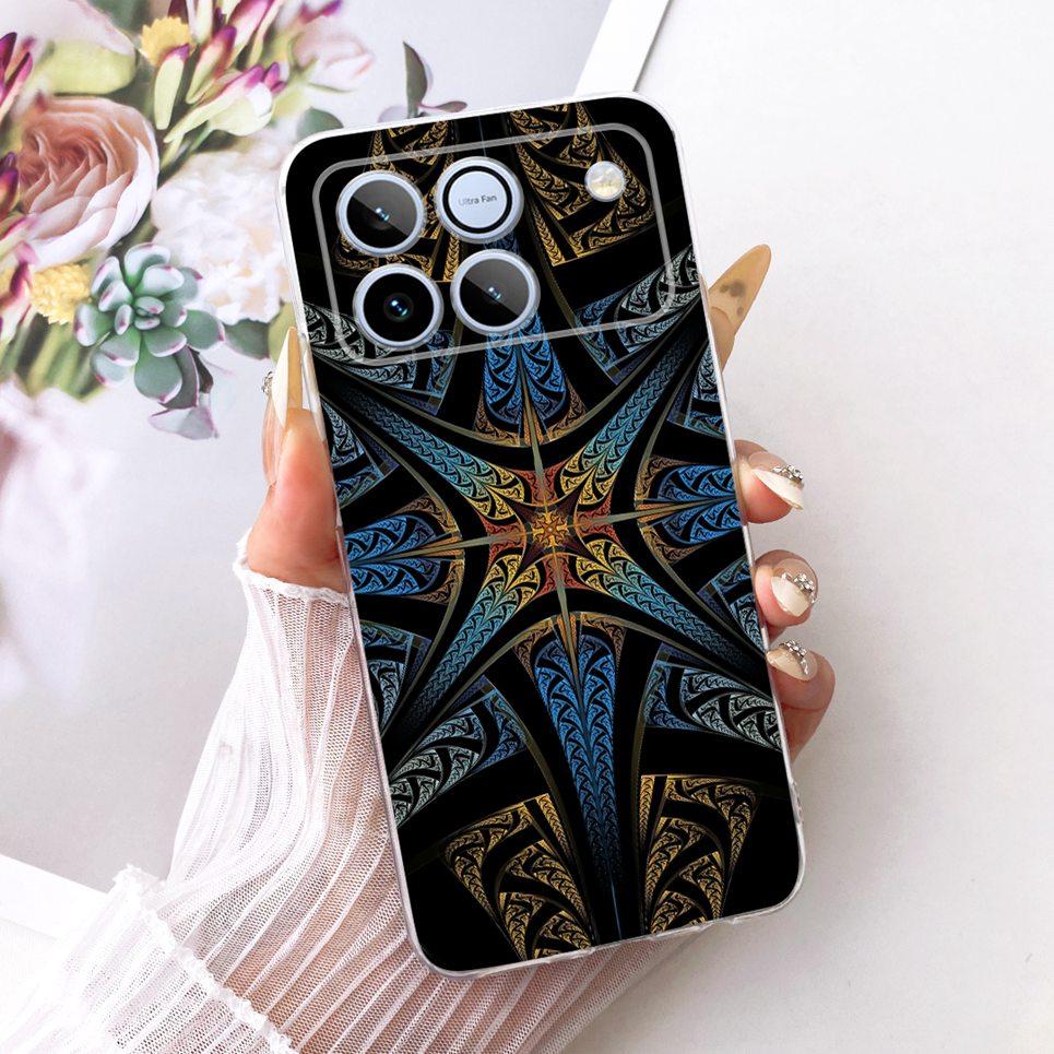Bow Love Heart Pattern Cute Cat Phone Case For Honor Win 5G Casing Soft TPU Silicone Shockproof Back Cover Transparent Capa