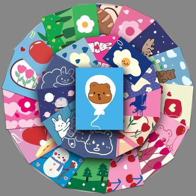 50 Abstract Paintings Doodle Personalized Creative Cute Cartoon Gucka Decorative Mobile Phone Case Suitcase Stickers