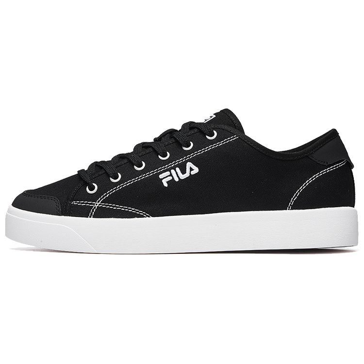 Fila Canvas Comfortable Lightweight Breathable Low-Top Skate Shoes Women Sneakers Black F12W024401FBK