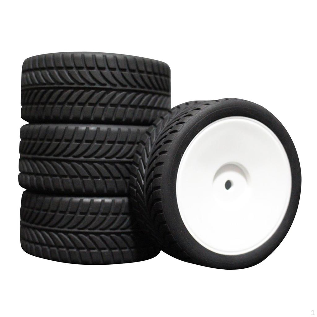 4Pcs 65mm Wheel Tires Spare Replace Part for HPI DIY