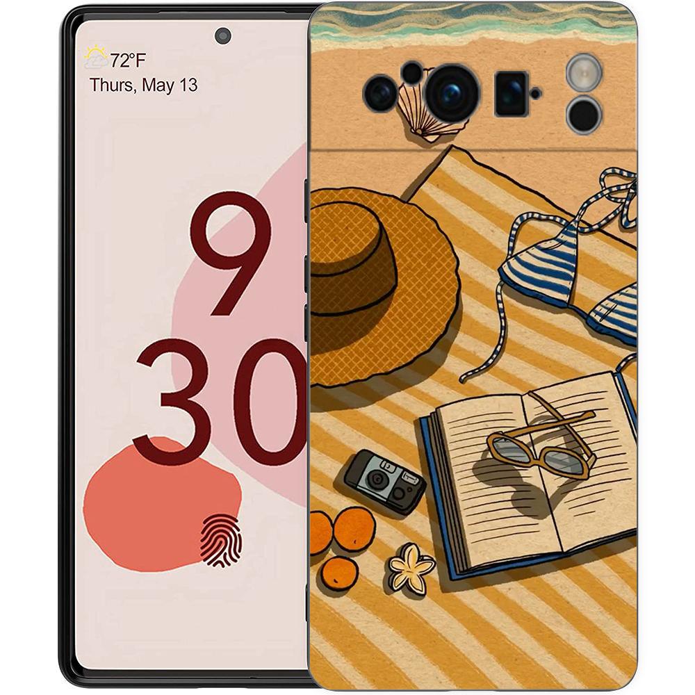 

Phone Case Cover for Google Pixel 10 9 8 7 6 7A 6A Pro Shockproof Soft TPU 10 9 Pro XL Shell Capas Fundas Summer Beach Coque Bag Pixel 8 A