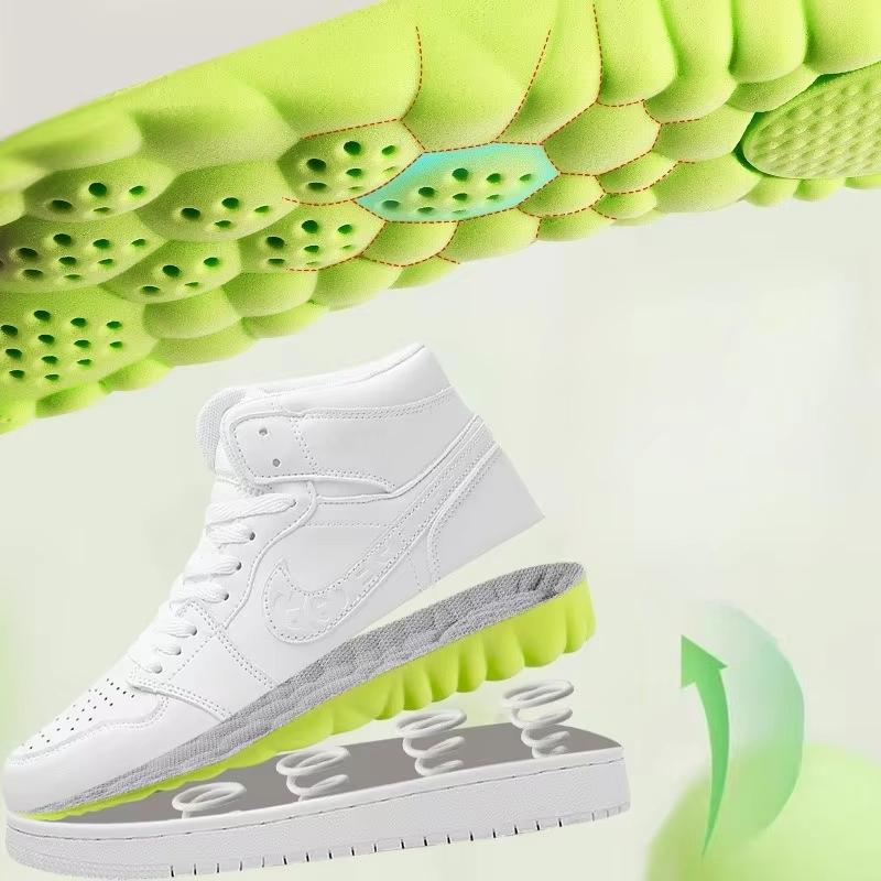1Pair Height Increase Insoles Breathable Anti-Odor Insole Shock Absorbing Shoe Sole Soft Comfortable Sports Insole Air Insole