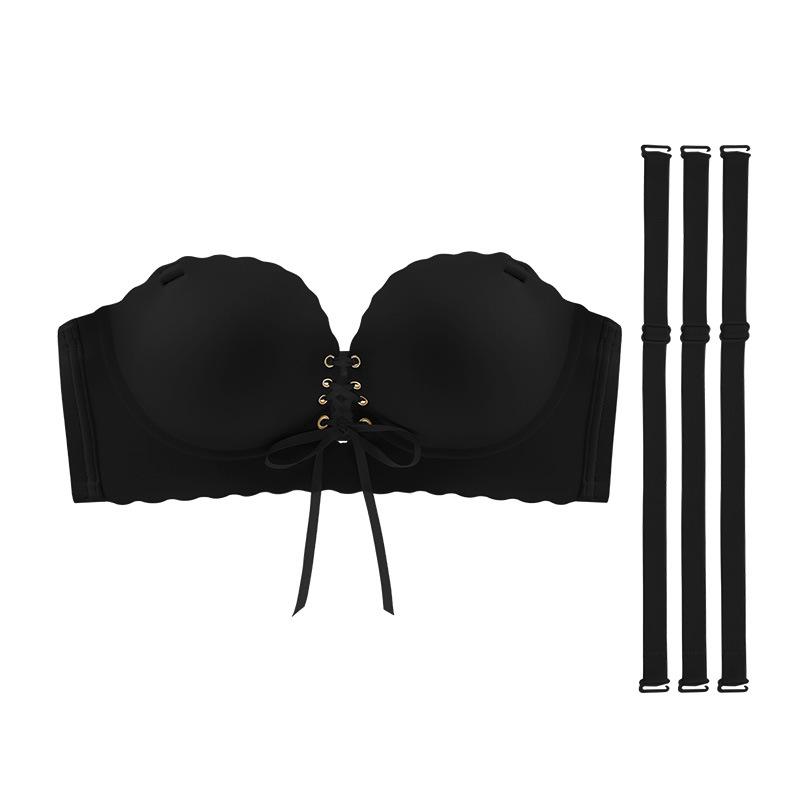 Women's Summer Small Breasts Together Non Slip Show Large Strapless External Expansion of The Chest Underwear