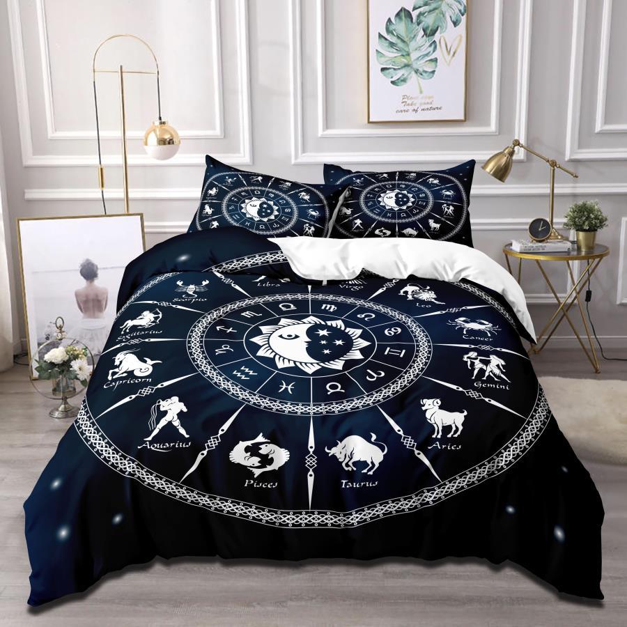 3D Digital Printing Kit Home Textile Quilt Cover Bed Sheet Bedding Three-Piece Set