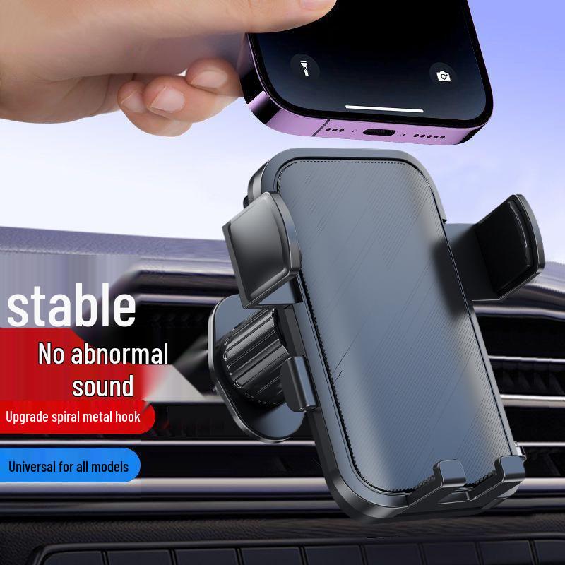 Noise-Free ABS Car Air Vent Phone Mount with Multifunctional Navigation Holder