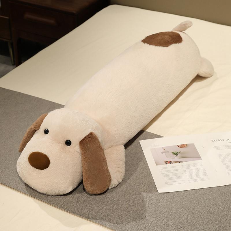 Soft Big Ear Dog Plush Pillow Stuffed Cute Puppy Baby Appease Doll Sofa Chair Cushion Home Decoration Huggable Pillow Gift